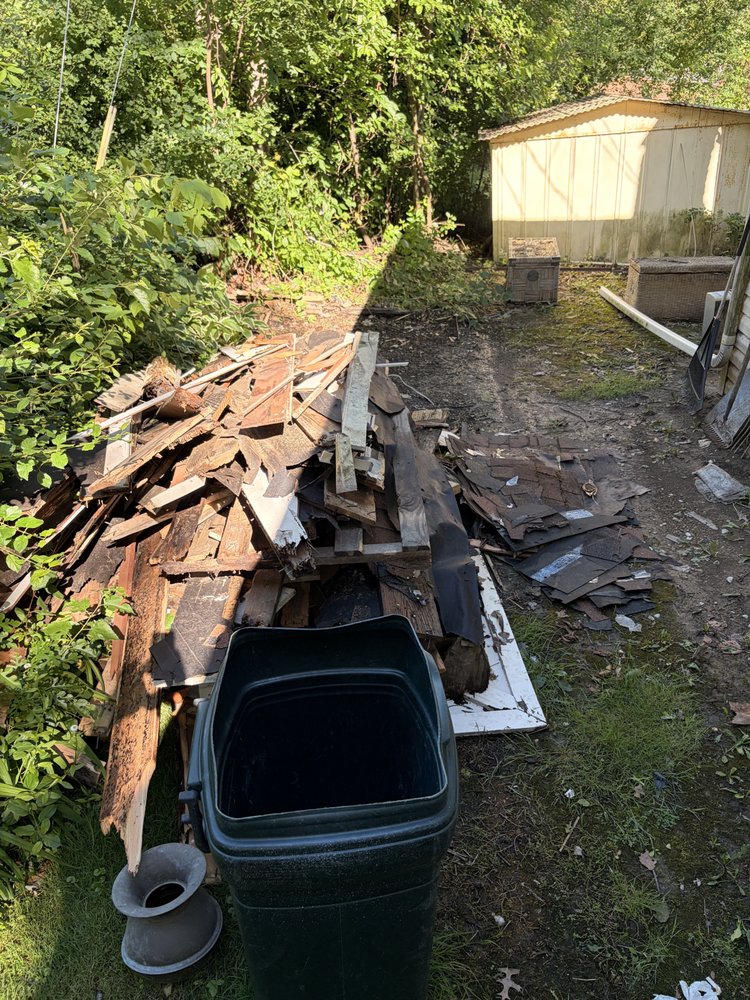 Shed Removal — before